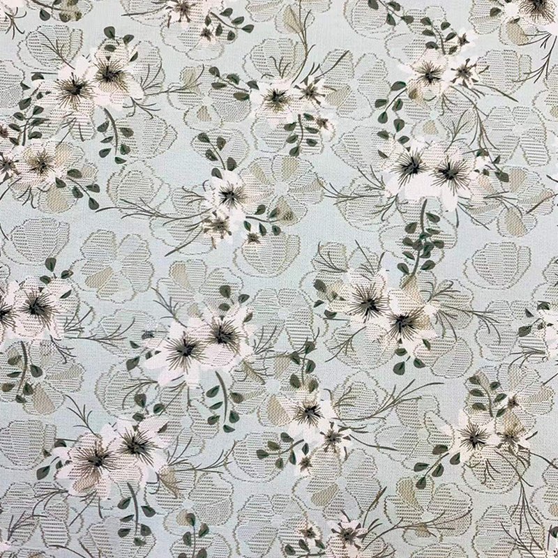 Lace Fabric Printed Polyester Warp Knit for Women's Wear Wholesale Sup 6